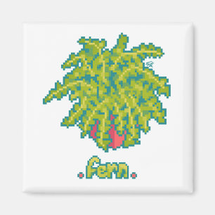 Fern, sail Pixelart, Pixel Art Magnet