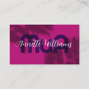 Fern shade Makeup artist Business Card