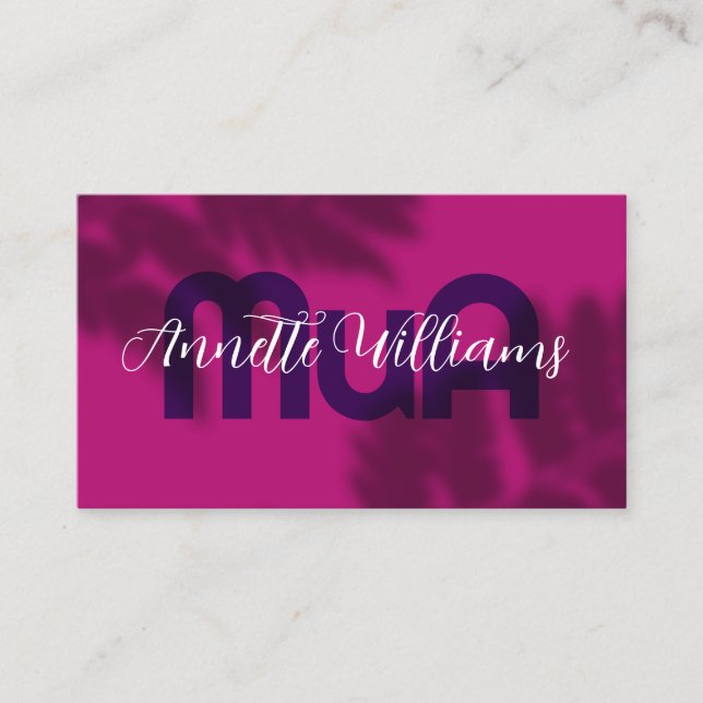 Fern shade Makeup artist Business Card (Front)