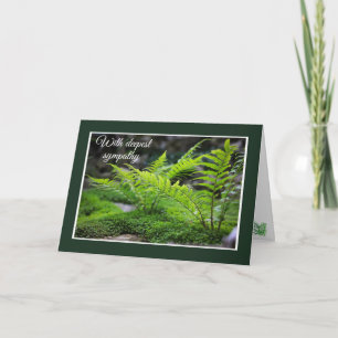Fern Sympathy Card