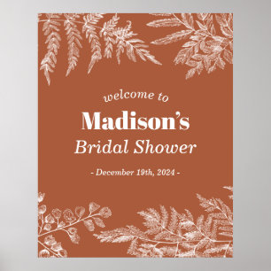 Fern Woodland Bridal Shower Welcome Sign