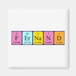 Fernand periodic table name magnet