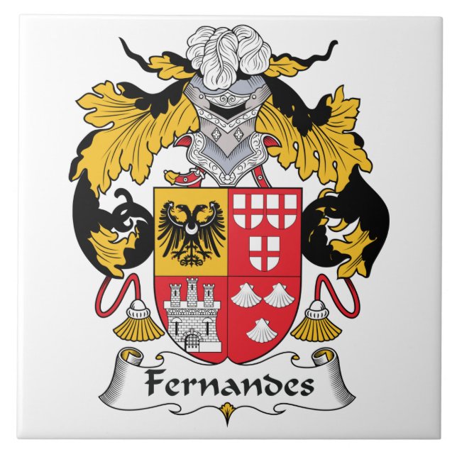 Fernandes Family Crest Ceramic Tile (Front)