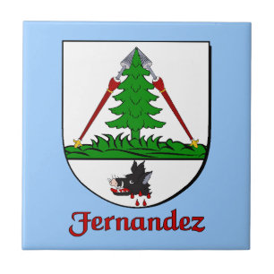 Fernandez Family Shield Decorative Tile