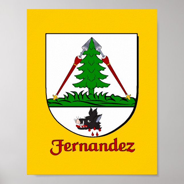 Fernandez Family Shield Print (Front)