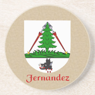 Fernandez Heraldic Shield Coaster