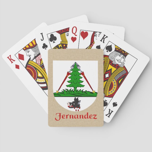 Fernandez Heraldic Shield Playing Cards (Back)