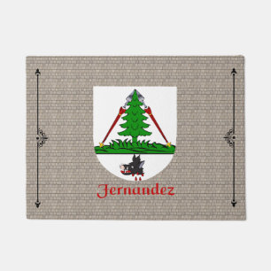 Fernandez Historical Shield on Cobblestone Doormat