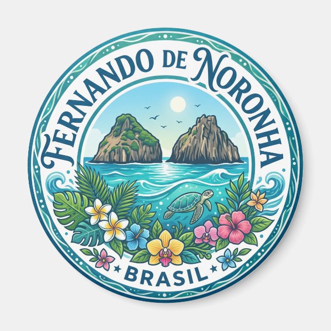 Fernando de Noronha Brazil Magnet (Front)