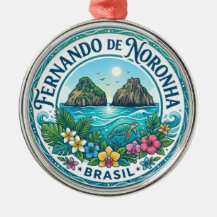 Fernando de Noronha Brazil Metal Ornament