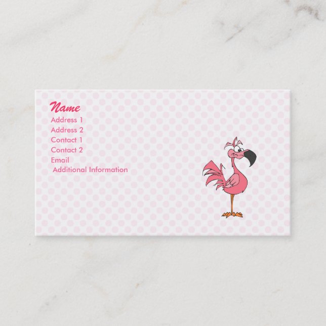 Fernando Flamingo Business Card (Front)