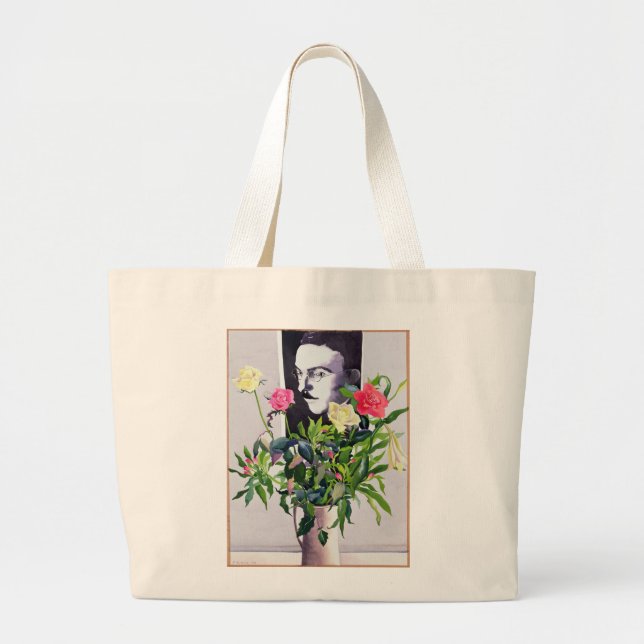 Fernando Pessoa Large Tote Bag (Front)