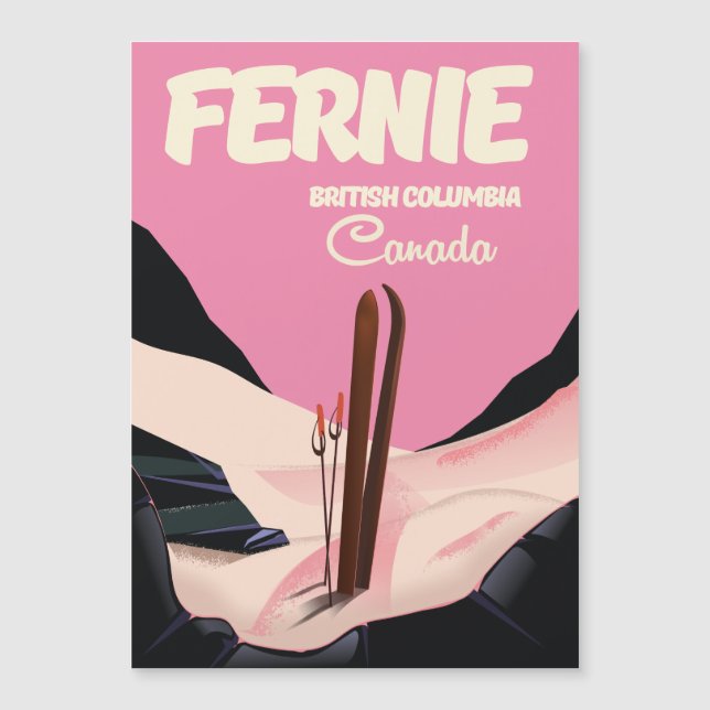 Fernie British Columbia Ski poster (Front)