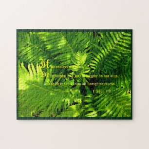 Ferns, 1 John 1:9 Jigsaw Puzzle