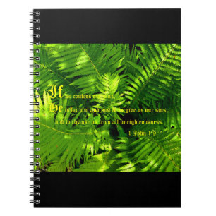 Ferns, 1 John 1:9 Notebook