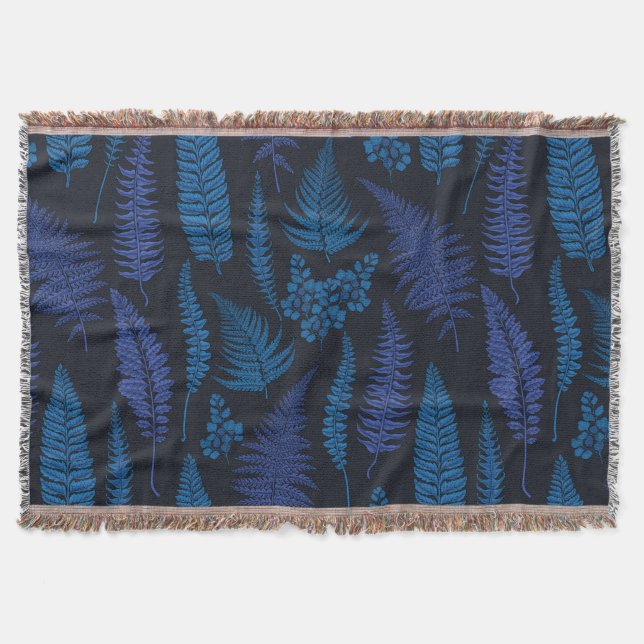 ferns 2 throw blanket (Front)