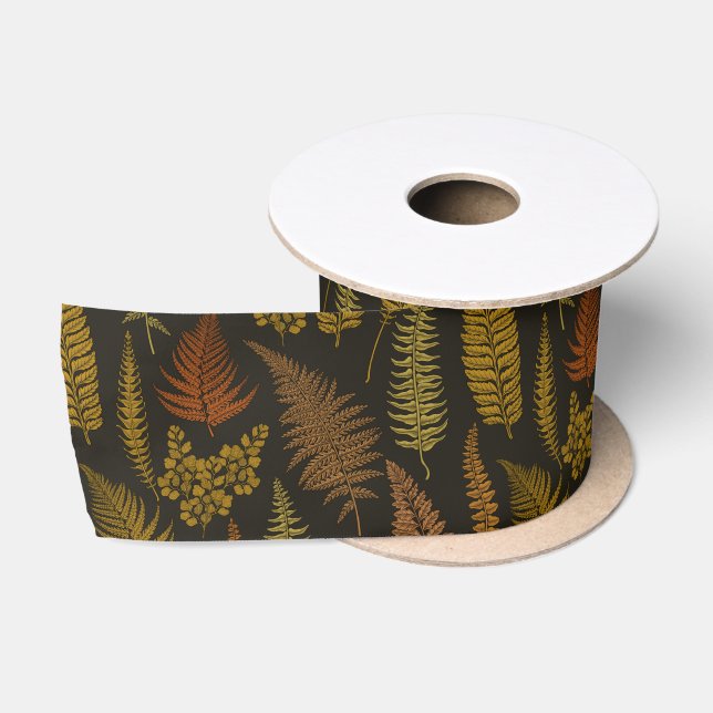 ferns 3 satin ribbon (Spool)