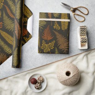 ferns 3 wrapping paper
