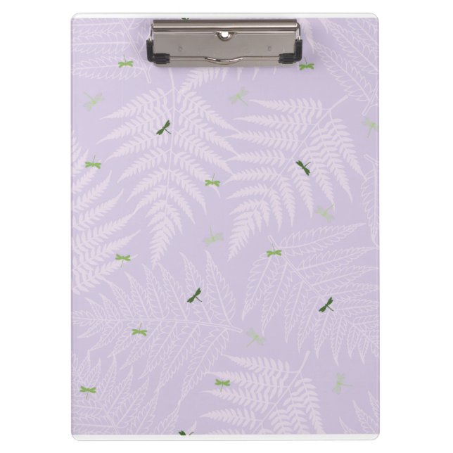 Ferns & Dragonflies Clipboard (Front)