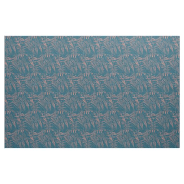Ferns in Pink and Teal Fabric (Fat Quarter)