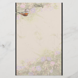 Ferns Morning Glory Stationery