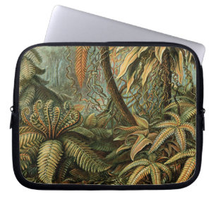 Ferns Palm Tree Antique Botanical Ferns Art Laptop Sleeve