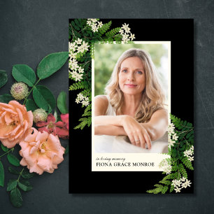 Ferns Photo Memorial Folded Program