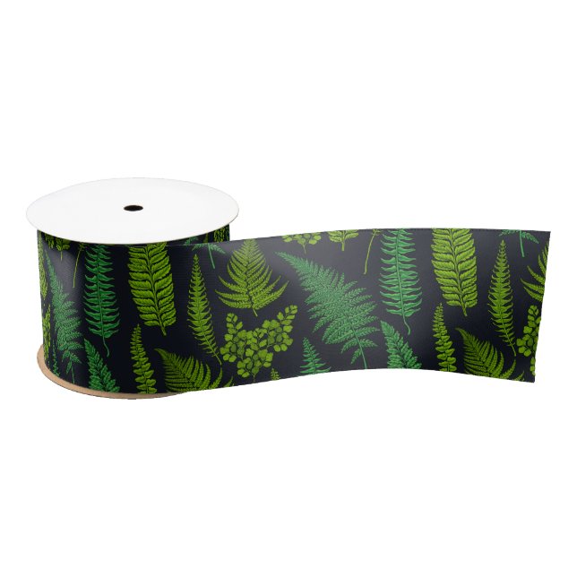 Ferns Satin Ribbon (Spool)