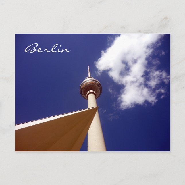 fernsehturm blue postcard (Front)