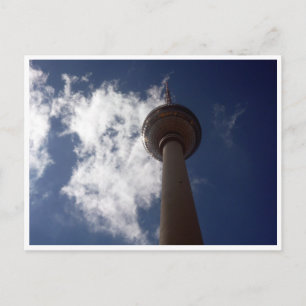 fernsehturm clouds postcard