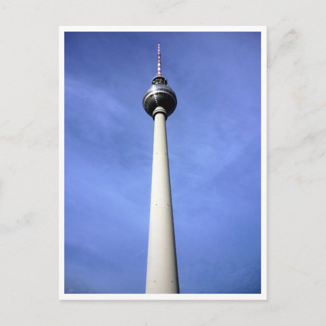 fernsehturm sky blue postcard (Front)