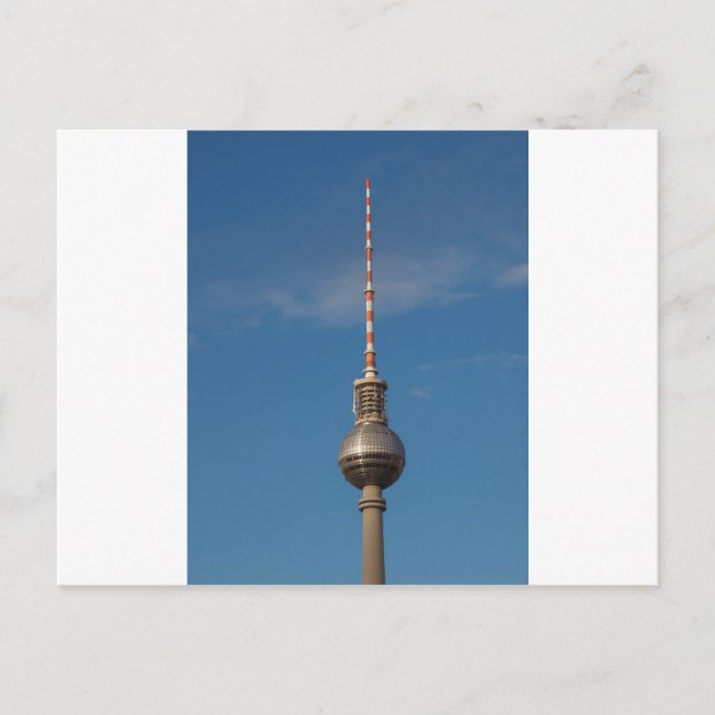 Fernsehturm Television Tower Alexanderplatz Berlin Postcard (Front)