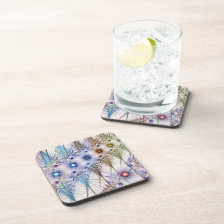 Ferns'N Flowers Abstract Coaster