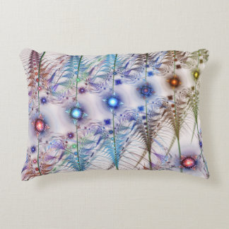 Ferns'N Flowers Abstract Decorative Cushion