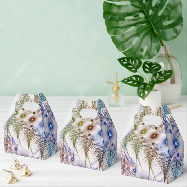 Ferns'N Flowers Abstract  Favour Box (Multiple)
