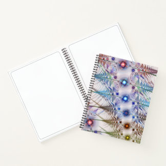 Ferns'N Flowers Abstract Notebook