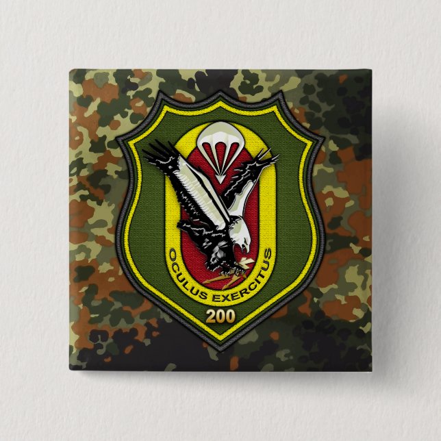 Fernspählehrkompanie 200 [FSLK200] 15 Cm Square Badge (Front)