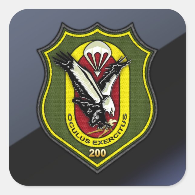 Fernspählehrkompanie 200 [FSLK200] Square Sticker (Front)