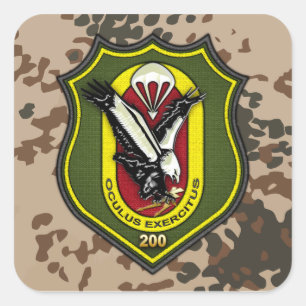 Fernspählehrkompanie 200 [FSLK200] Square Sticker