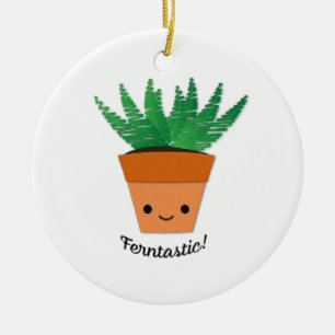 Ferntastic Fern Ceramic Ornament