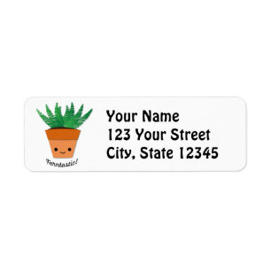 Ferntastic Fern Return Address Label