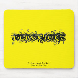 Ferocious Custom Made For Your Name Mouse Pad