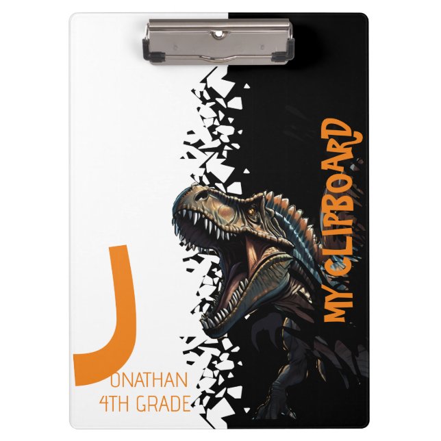 Ferocious Dino Spinosaurus Kids Clipboard (Front)