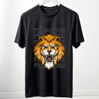 Ferocious Lion Graphic T-Shirt – Savage Alpha Gym 