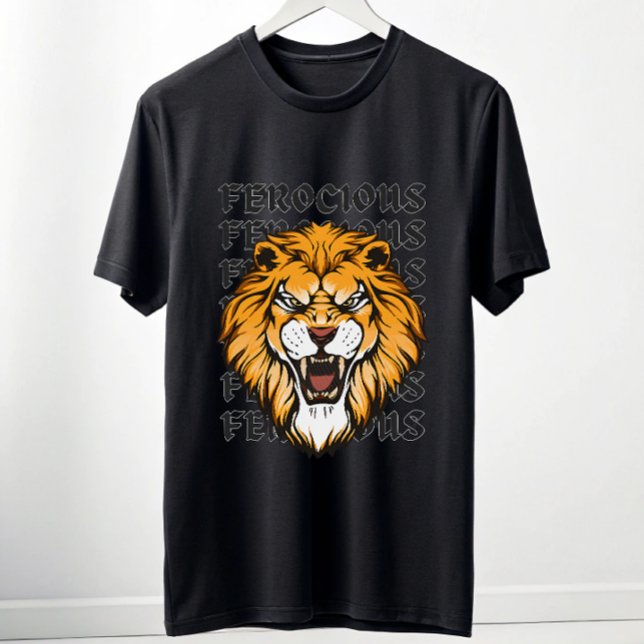 Ferocious Lion Graphic T-Shirt – Savage Alpha Gym  (Creator Uploaded)