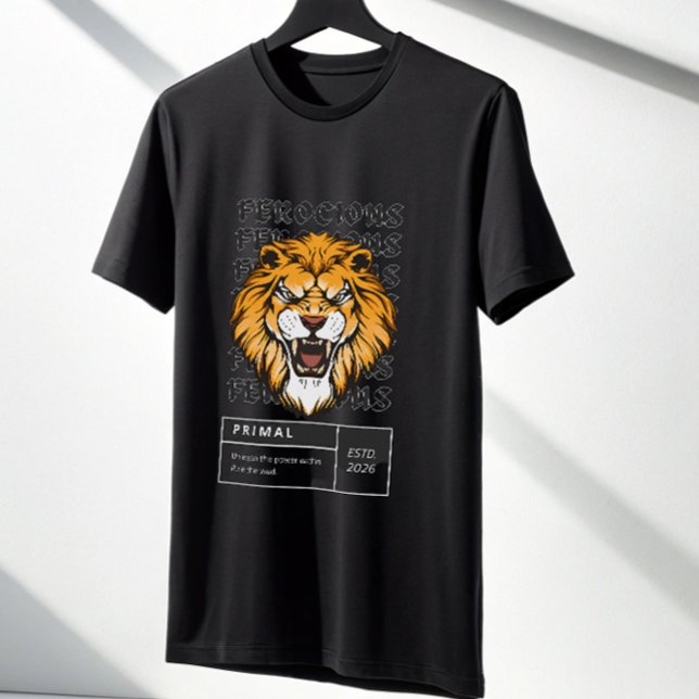 Ferocious Lion Primal Instinct T-Shirt – Savage  (Creator Uploaded)