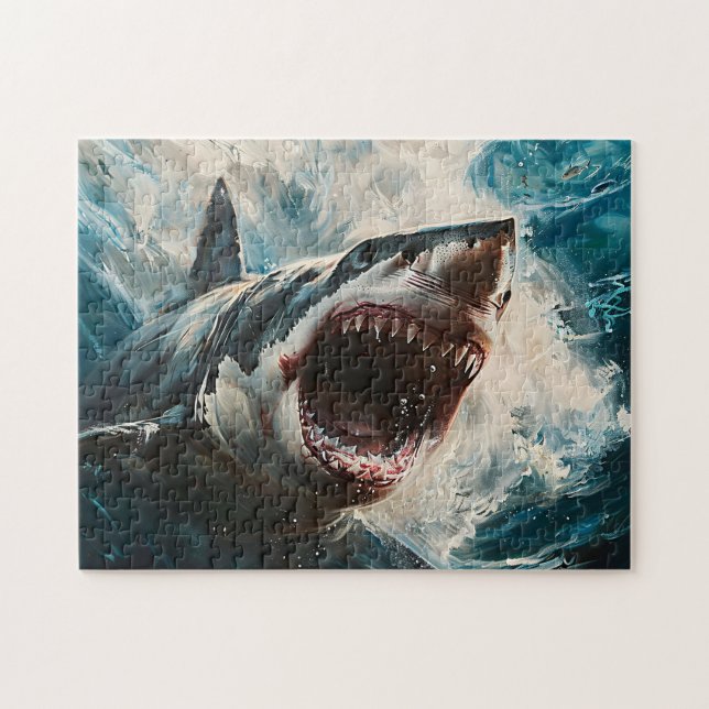 Ferocious Shark Jigsaw Puzzle (Horizontal)