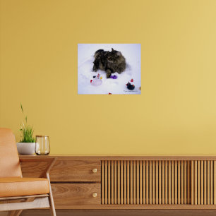 Ferocious Snow Cat Poster