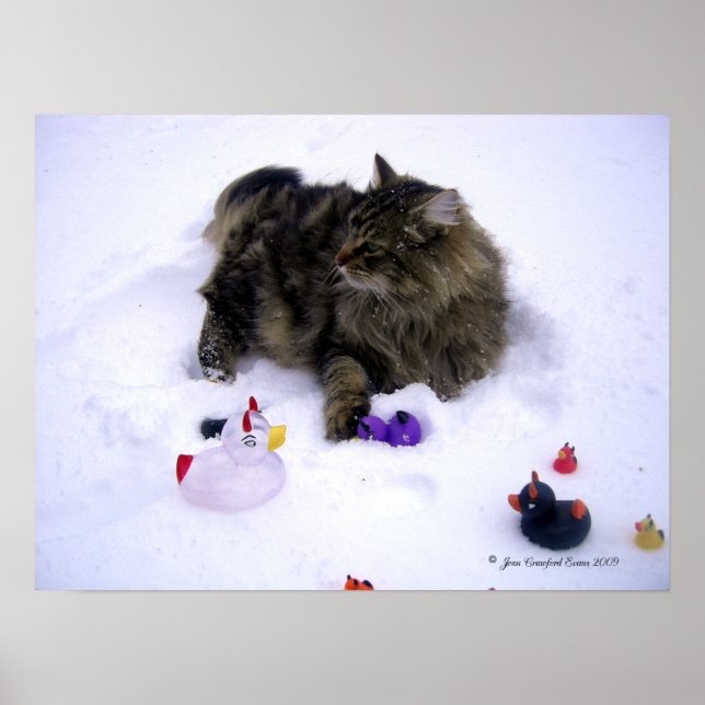 Ferocious Snow Cat Poster (Front)