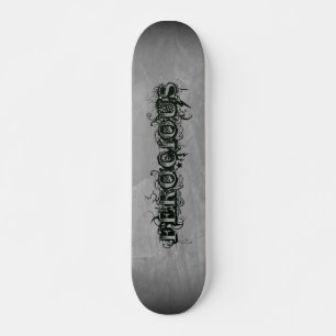 Ferocious Tattoo Slate Gray Ombre Skateboard